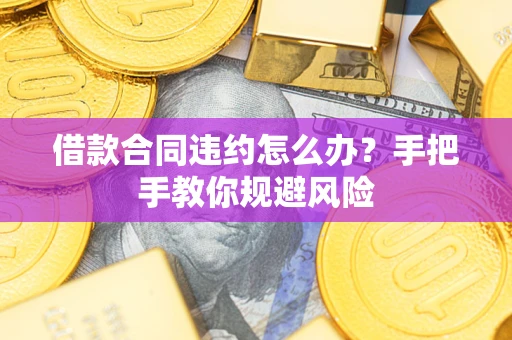 济南借款合同违约怎么办？手把手教你规避风险