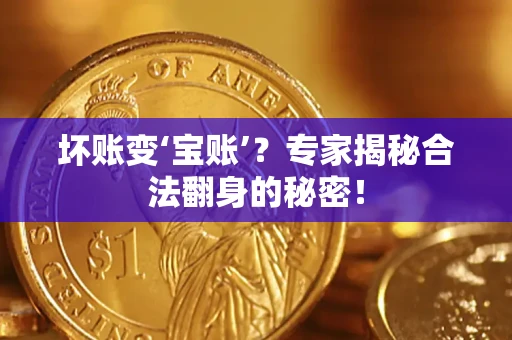 济南坏账变‘宝账’？专家揭秘合法翻身的秘密！