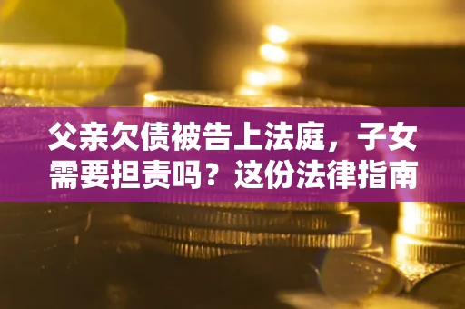 济南父亲欠债被告上法庭，子女需要担责吗？这份法律指南必须看完